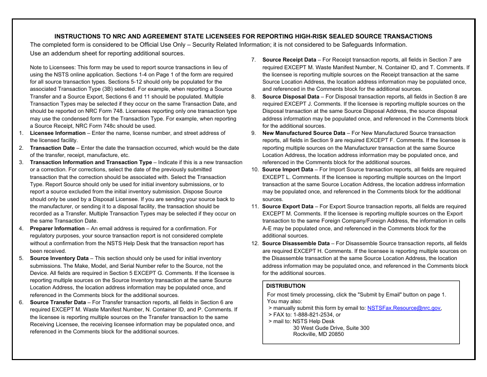 NRC Form 748c Receive Source National Source Tracking Transaction Report, Page 4