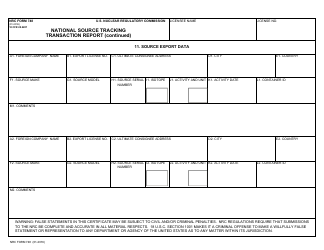 NRC Form 748 National Source Tracking Transaction Report, Page 12