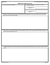 NRC Form 782 Complaint Form, Page 2