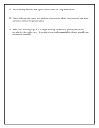 Speaker Request Form (Non-federal Requester), Page 3