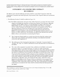RUS Form 787 &quot;Supplement a to Construction Contract (RUS Form 515)&quot;