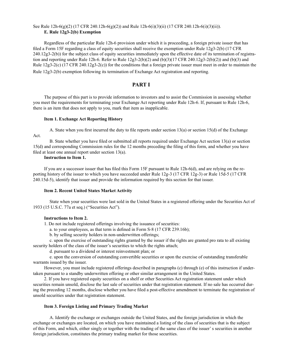 SEC Form 15F Certification of a Foreign Private Issuers Termination of Registration of a Class of Securities Under Section 12(G) of the Securities Exchange Act of 1934 or Its Termination of the Duty to File Reports Under Section 13(A) or Section 15(D) of the Securities Exchange Act of 1934, Page 3