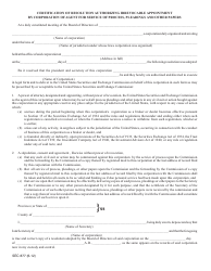 SEC Form 877 (8-M) Irrevocable Appointment of Agent for Service of Process, Pleadings and Other Papers by Corporate Non-resident Broker or Dealer, Page 3