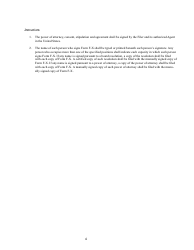 SEC Form 2288 (F-X) Appointment of Agent for Service of Process and Undertaking, Page 4