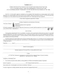 SEC Form 1853 (CA-1) Application for Registration or for Exemption From Registration as a Clearing Agency and for Amendment to Registration Pursuant to the Securities Exchange Act of 1934 (&quot;the Act&quot;), Page 3