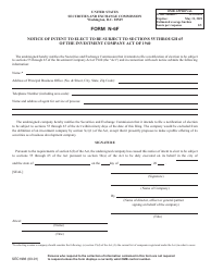 Document preview: SEC Form 1936 (N-6F) Notice of Intent to Elect to Be Subject to Sections 55 Through 65 of the Investment Company Act of 1940