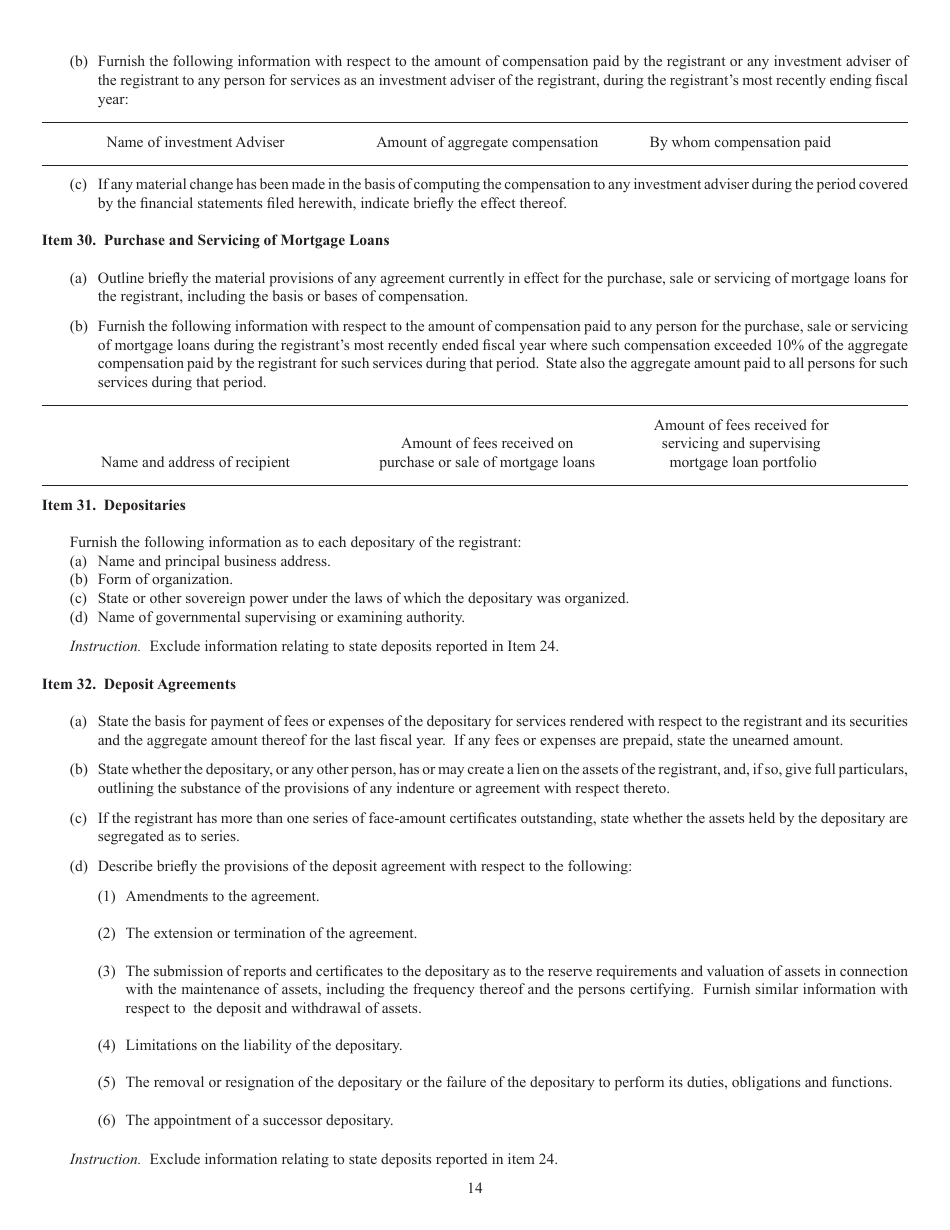 SEC Form 1285 (N-8B-4) Registration Statement of Face-Amount Certificate Companies, Page 14