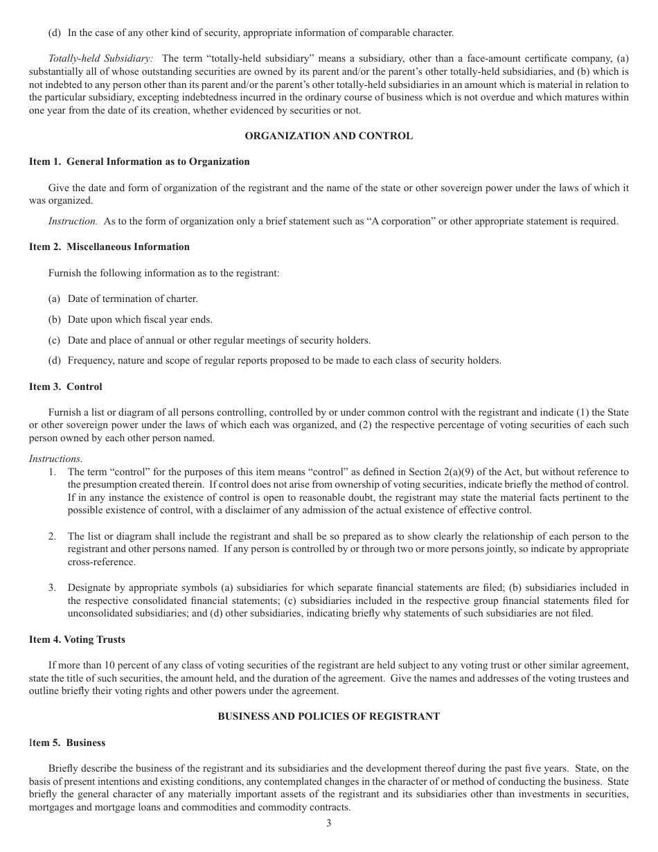 SEC Form 1285 (N-8B-4) Registration Statement of Face-Amount Certificate Companies, Page 3