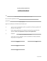 Form B Certificate of State Approval