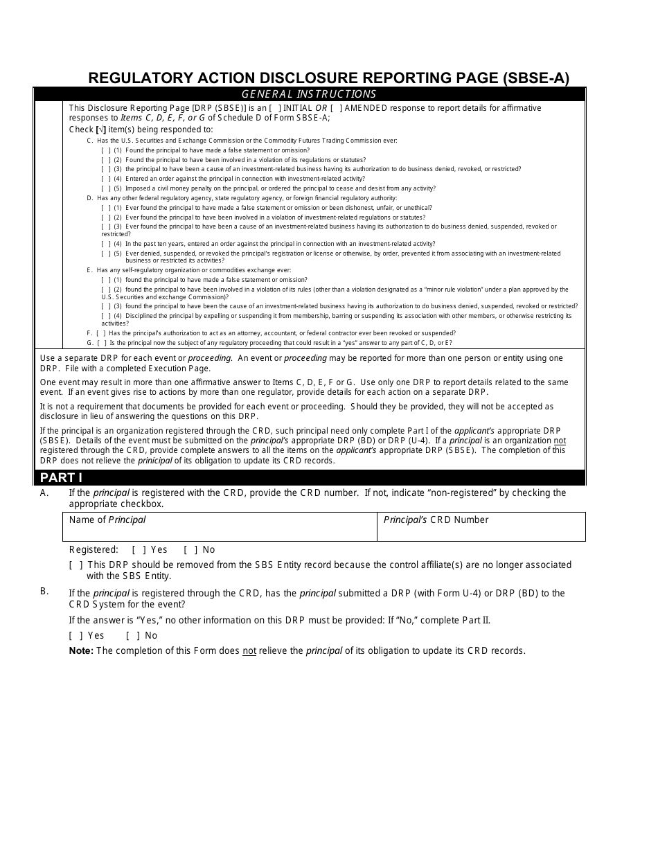 SEC Form 2925 (SBSE-A) Application for Registration of Security-Based Swap Dealers and Major Security-Based Swap Participants That Are Registered or Registering With the Commodity Futures Trading Commission as a Swap Dealer or Major Swap Participant, Page 16