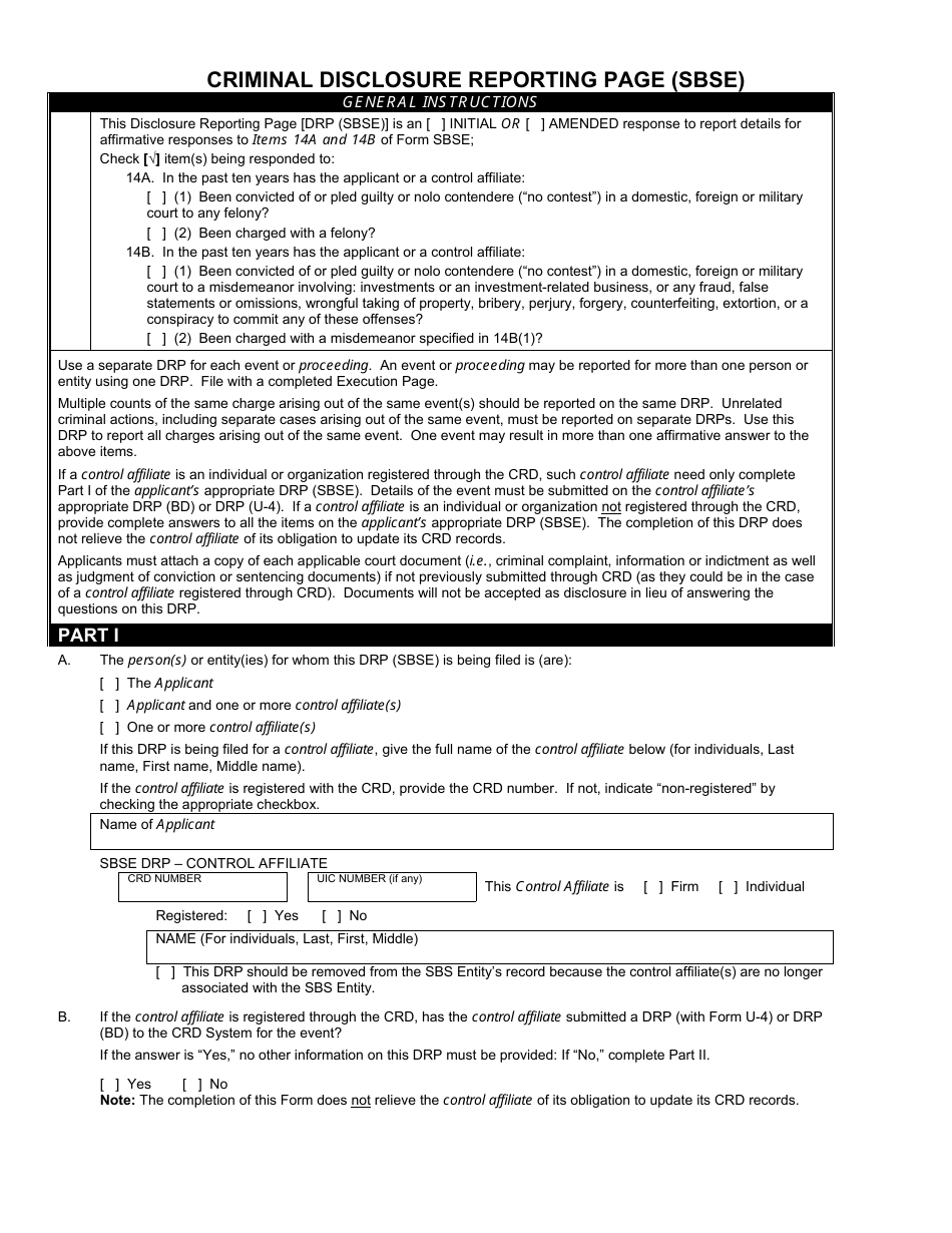 SEC Form 2924 (SBSE) Uniform Application for Security-Based Swap Dealer and Major Security-Based Swap Participant Registration, Page 18