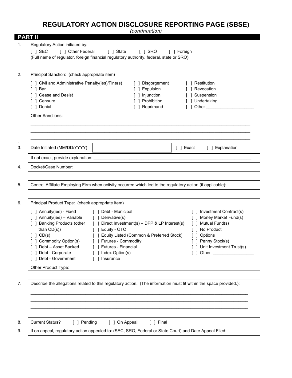 SEC Form 2924 (SBSE) Uniform Application for Security-Based Swap Dealer and Major Security-Based Swap Participant Registration, Page 21
