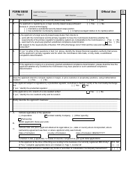 SEC Form 2924 (SBSE) Uniform Application for Security-Based Swap Dealer and Major Security-Based Swap Participant Registration, Page 6