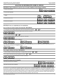 Formulario CMS-L564 Solicitud De Informacion Sobre El Empleo (Spanish), Page 2