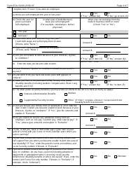 Form SSA-16 Application for Disability Insurance Benefits, Page 4