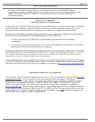 Form SSA-16 Application for Disability Insurance Benefits, Page 6