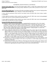 Form DHCS1801 Application for Assessment, Evaluation, and Crisis Intervention or Placement for Evaluation and Treatment - California, Page 4