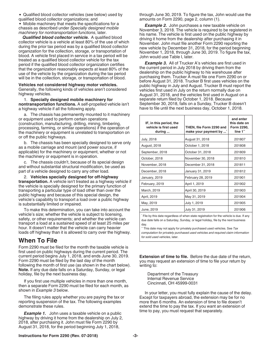 Instructions for IRS Form 2290 Heavy Highway Vehicle Use Tax Return, Page 5