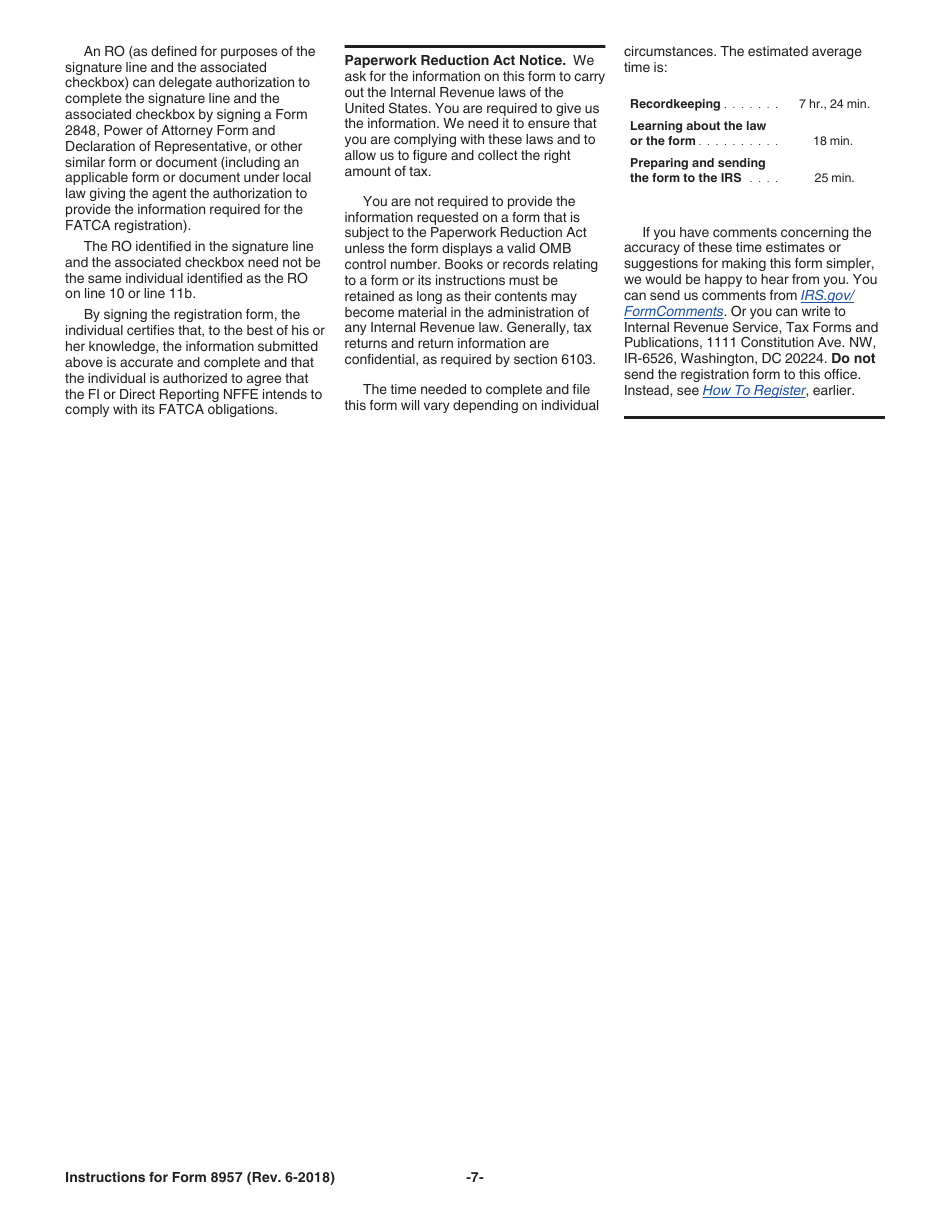 Instructions for IRS Form 8957 Foreign Account Tax Compliance Act (Fatca) Registration, Page 7