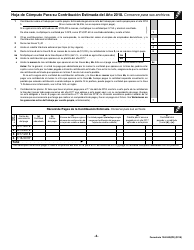 IRS Formulario 1040-ES(PR) Contribuciones Federales Estimadas Del Trabajo Por Cuenta Propia Y Sobre El Empleo De Empleados Domesticos -puerto Rico (Puerto Rican Spanish), Page 4