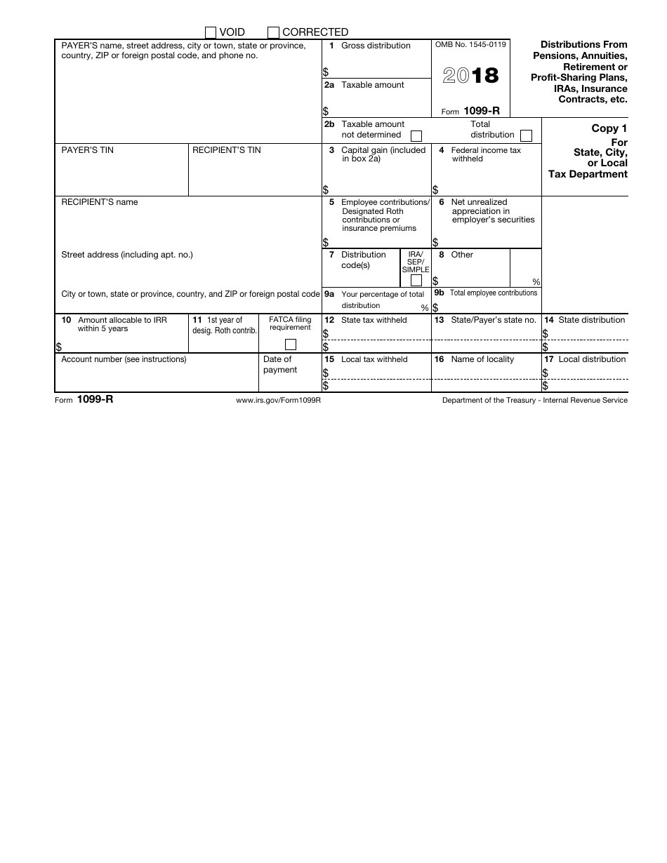 IRS Form 1099-R Distributions From Pensions, Annuities, Retirement or Profit-Sharing Plans, IRAs, Insurance Contracts, Etc., Page 3