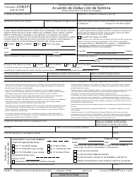 Document preview: IRS Formulario 2159(SP) Acuerdo De Deduccion De Nomina (Spanish)