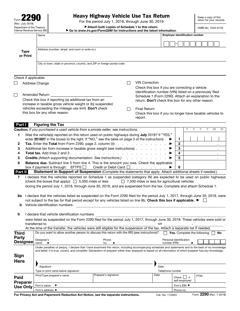 IRS Form 2290 Heavy Highway Vehicle Use Tax Return, Page 3