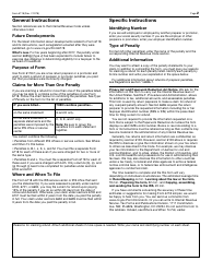 IRS Form 6118 Claim for Refund of Tax Return Preparer and Promoter Penalties, Page 2