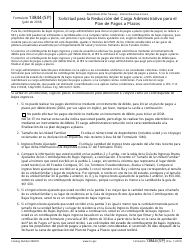 Document preview: IRS Formulario 13844 (SP) Solicitud Para La Reduccion Del Cargo Administrativo Para El Plan De Pagos a Plazos (Spanish)