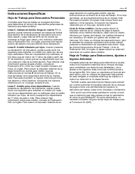 IRS Formulario W-4(SP) Certificado De Exencion De Retenciones Del Empleado (Spanish), Page 2