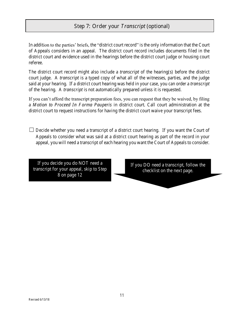 Filing an Eviction Appeal at the Minnesota Court of Appeals - Minnesota, Page 11