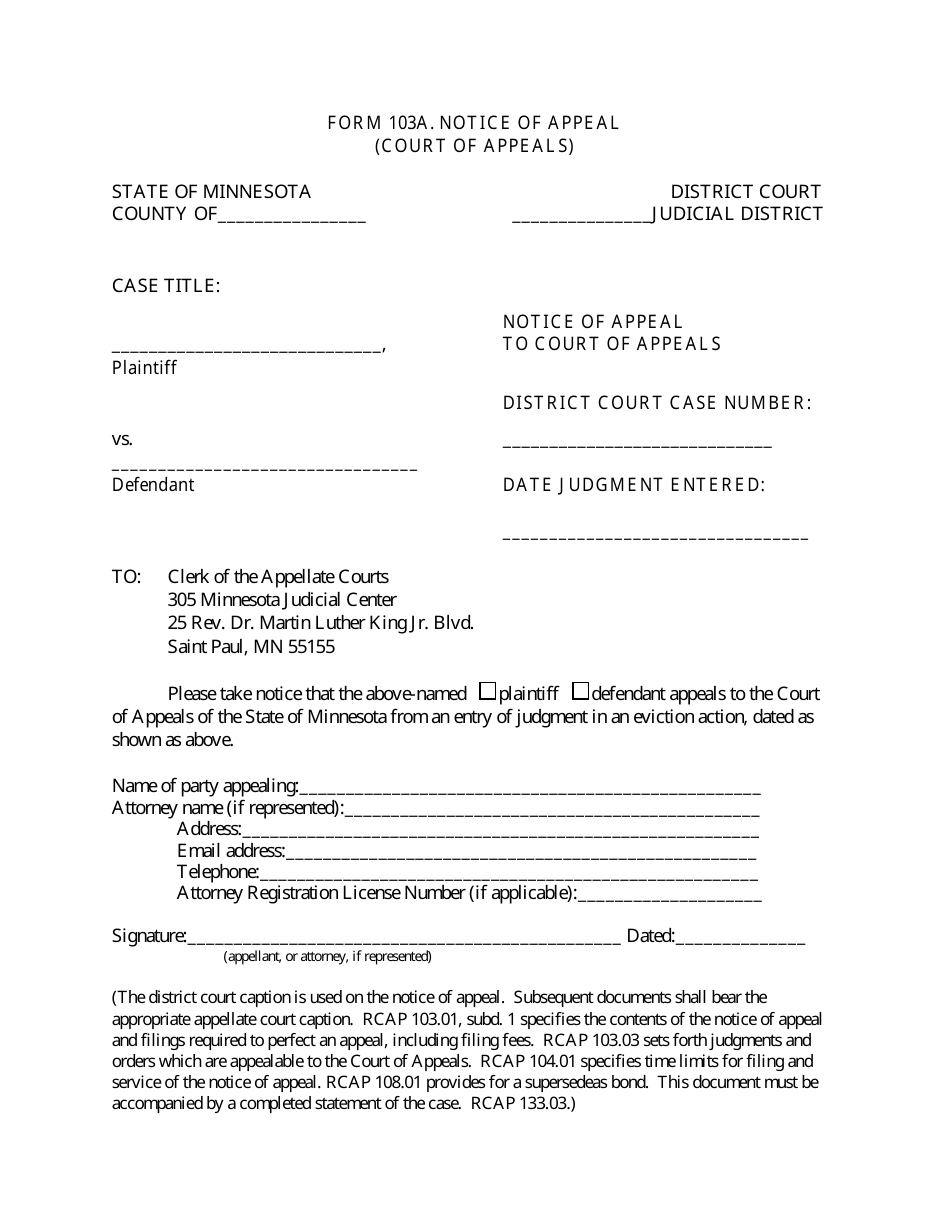 Filing an Eviction Appeal at the Minnesota Court of Appeals - Minnesota, Page 17