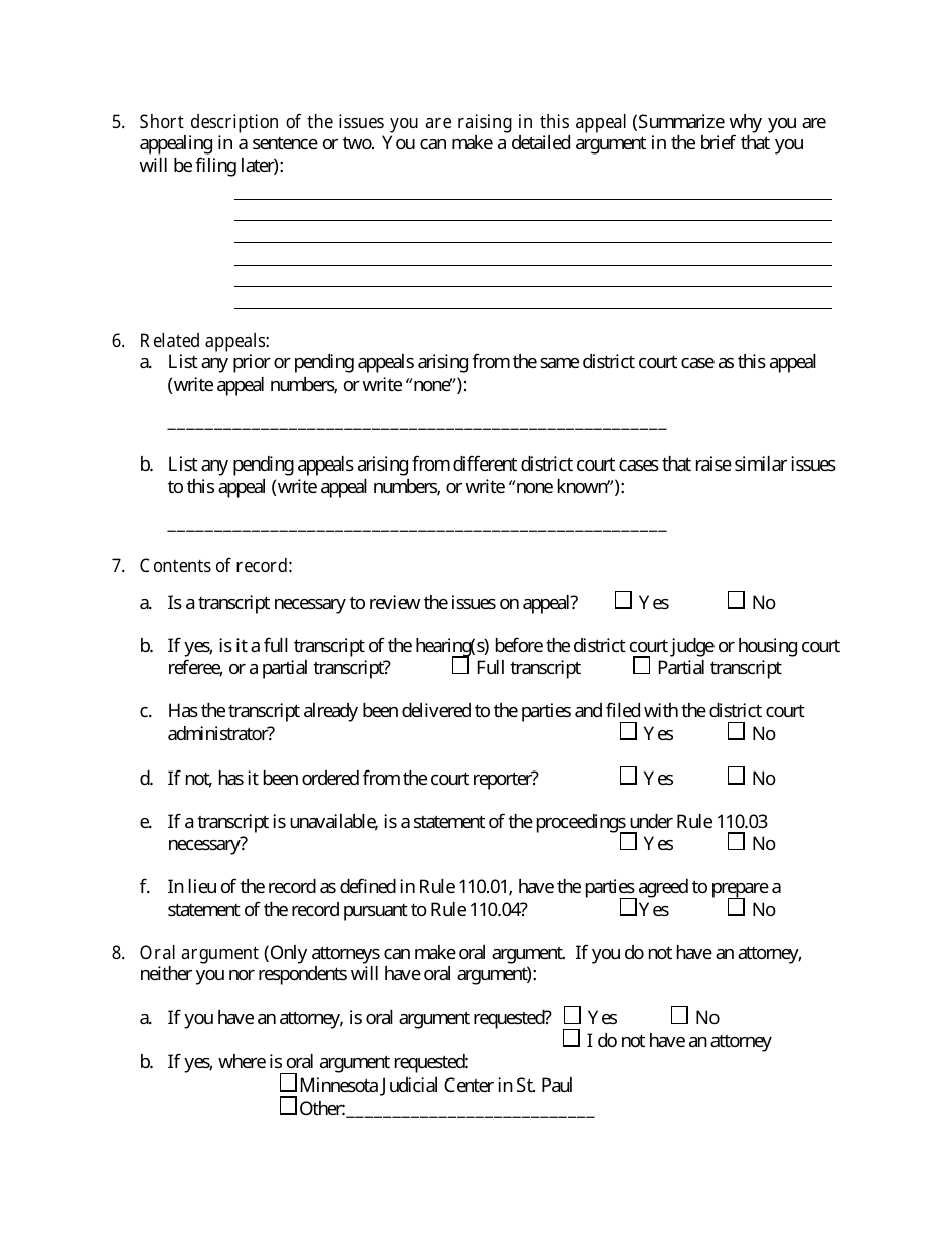 Filing an Eviction Appeal at the Minnesota Court of Appeals - Minnesota, Page 19