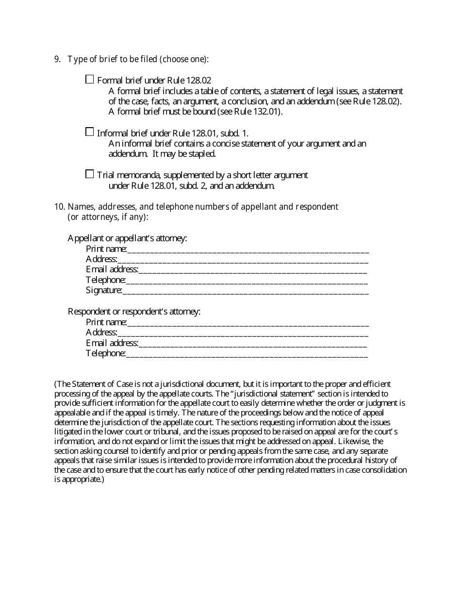 Filing an Eviction Appeal at the Minnesota Court of Appeals - Minnesota, Page 20