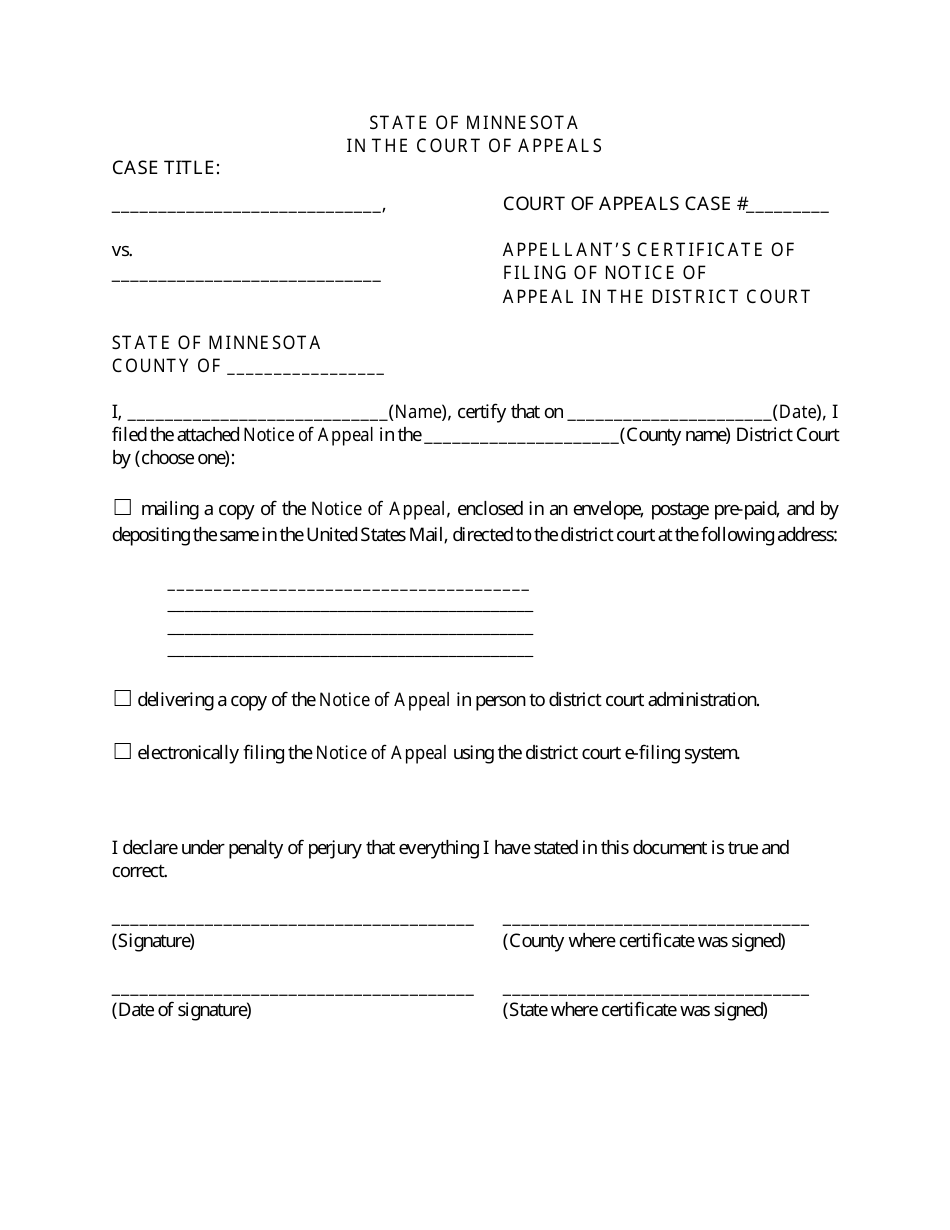 Filing an Eviction Appeal at the Minnesota Court of Appeals - Minnesota, Page 23