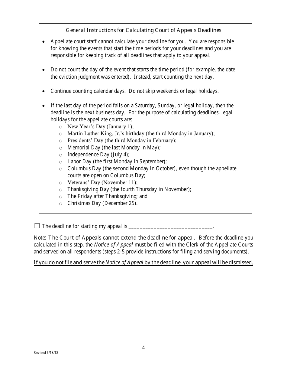 Filing an Eviction Appeal at the Minnesota Court of Appeals - Minnesota, Page 4