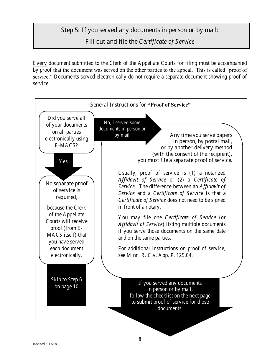 Filing an Eviction Appeal at the Minnesota Court of Appeals - Minnesota, Page 8