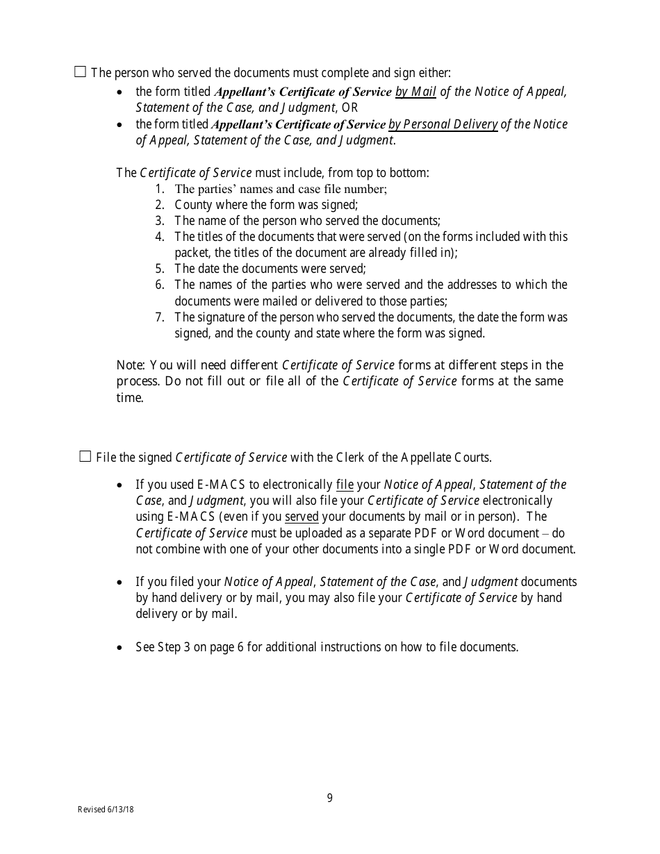 Filing an Eviction Appeal at the Minnesota Court of Appeals - Minnesota, Page 9