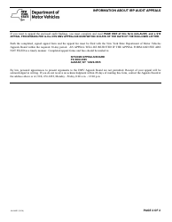 Form AA-AUD1 &quot;International Registration Plan Audit Appeal Form&quot; - New York, Page 2