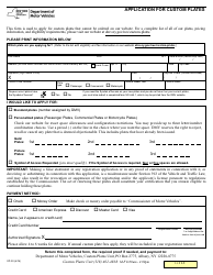 Form CP-30 Download Fillable PDF or Fill Online Application for Custom ...