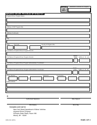 Form DPR-103 Impaired Driver Program Application - New York, Page 2