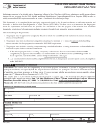 Document preview: Form DS-1 Out-of-State Impaired Driver Program Enrollment and Status Form - New York