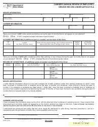 Employee annual review form image