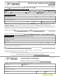 Document preview: Form MV-900.1 Notice of Lien - Charge Account Customer - New York