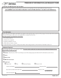Form MV-FOIL Freedom of Information Law Request Form - New York, Page 2
