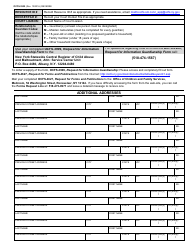 Form OCFS-3909 Request for Information Guardianship Form (For Court Use Only) - New York, Page 2