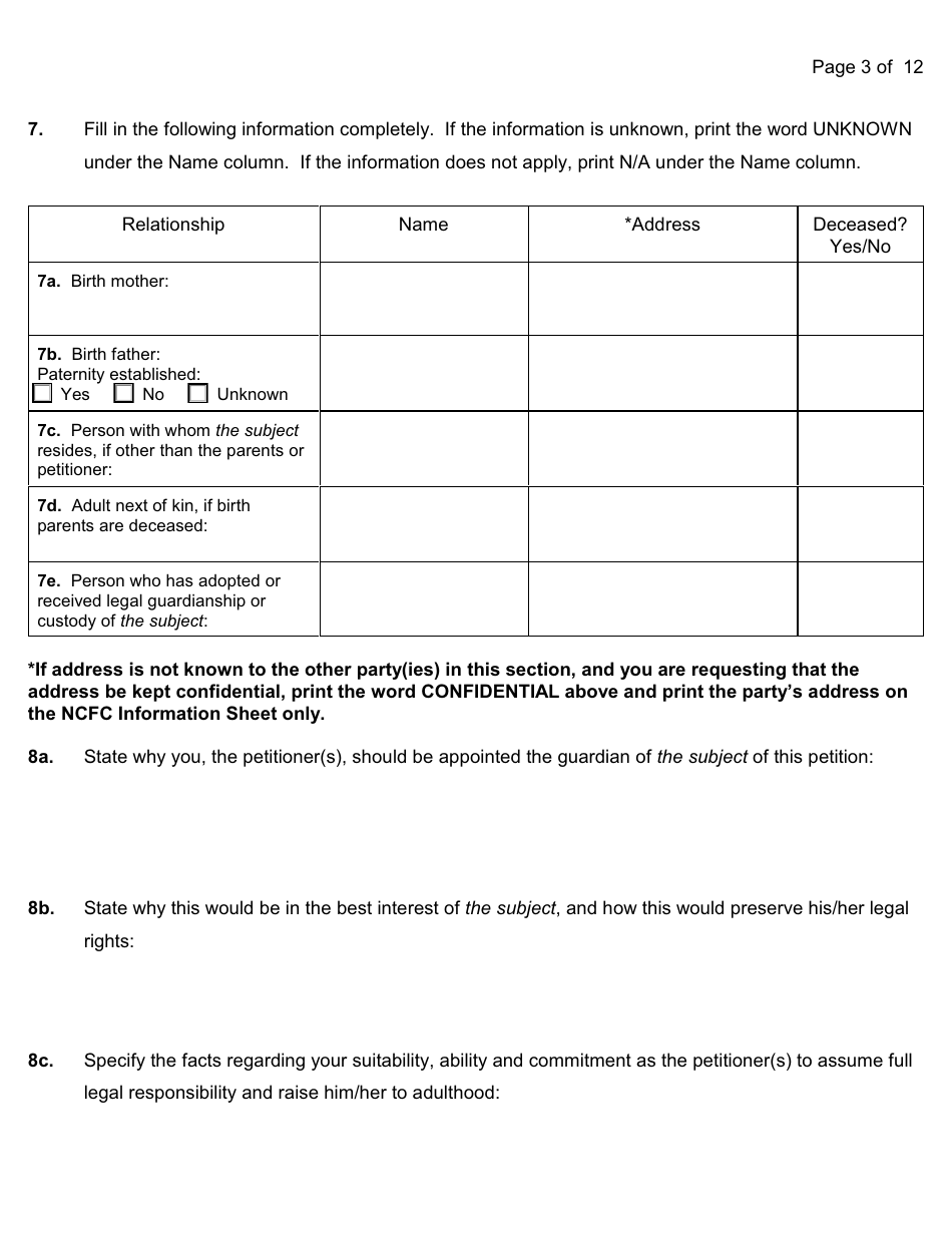 Form 6-1 Appointment as Guardian of a Person - Nassau County, New York, Page 3