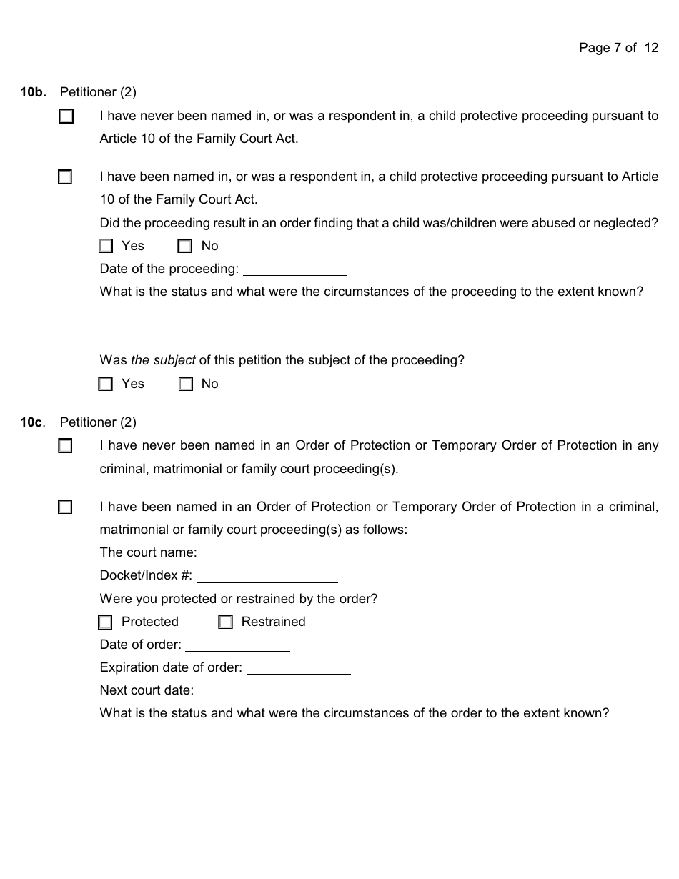 Form 6-1 Appointment as Guardian of a Person - Nassau County, New York, Page 7
