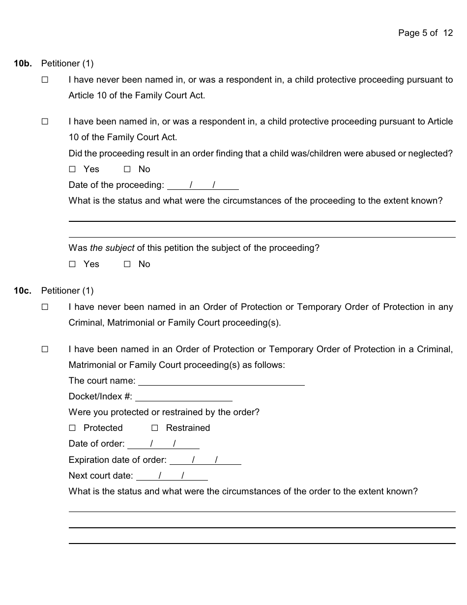 Guardianship Packet - Nassau County, New York, Page 11