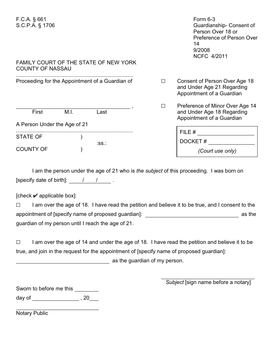 Guardianship Packet - Nassau County, New York, Page 20